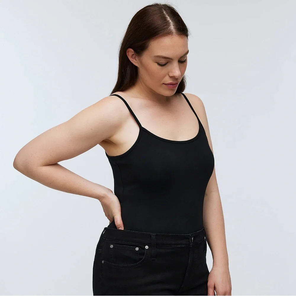 Madewell Black Tank Thong Bodysuit Size Small - Picture 4 of 6